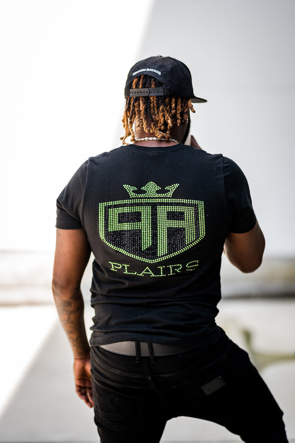 Plairs Green Bling Logo T-Shirt